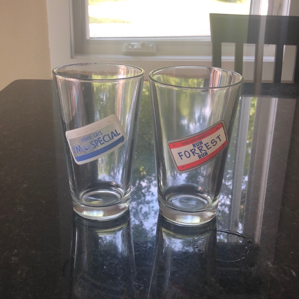 Set of Bubba gump glasses